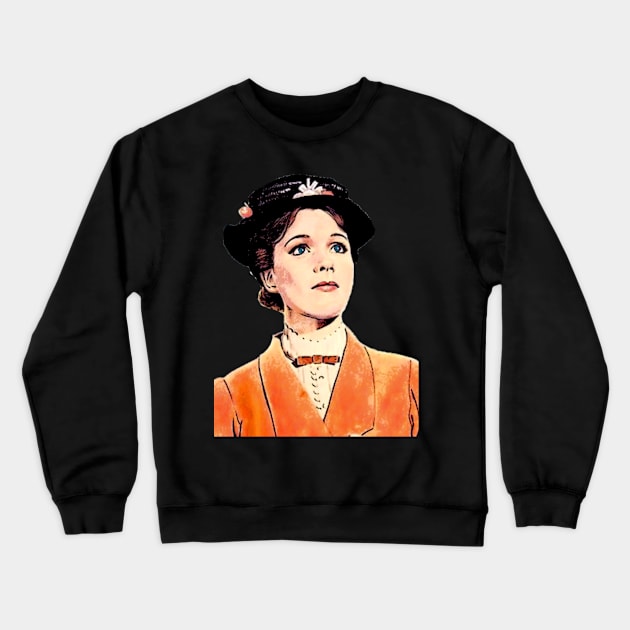 Mary Popping Orange Cartoon Crewneck Sweatshirt by baranskini